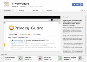 Prav neverjetno se zdi, da je dodatek Privacy Guard med milijoni uporabnikov brskalnika Chrome doslej namestilo manj kot tisoč ljudi.