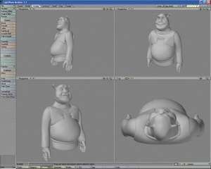 Priprava 3D modela Shreka