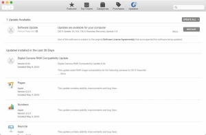 Za posodabljanje spletnega brskalnika Safari je zadolžena tržnica Mac App Store.