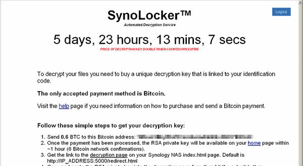 Synolocker je napadal omrežne diske (NAS) Synology, ki jih navadno uporabljamo za varnostne kopije. Ranljivi so vsi nosilci podatkov, ki so priključeni.