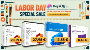 Prodaja ob prazniku dela podjetja Keysoff prinaša doživljenjski paket Office 2021 za 27,95 € in Windows 11 Pro za 13,55 €!