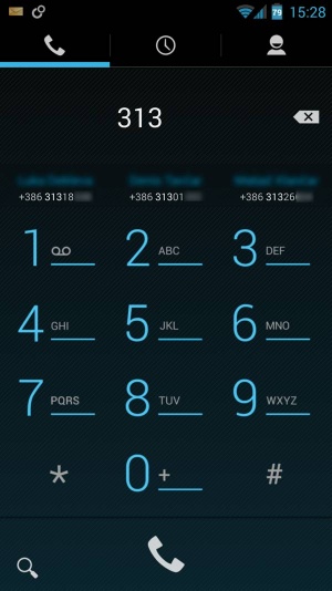 Tipkanje telefonskih številk po novem izpisuje uporabnike, katerih telefonska številka se začne na vtipkane številke. 
