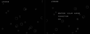 Slika 1: Implementacijo osnovne igre v različici za Commodore 64 lahko  odigrate tudi v spletu. Vnos na lestvico najboljših se pokaže po končani igri.