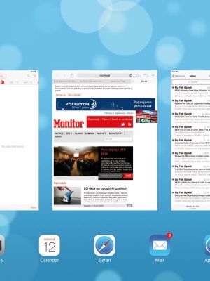 Večopravilnost je v iOS 7 odlično izvedena. Večji predogledi v ozadju odprtih aplikacij olajšajo delo z njimi, priročne geste pa podpirajo zapiranje več programov hkrati.