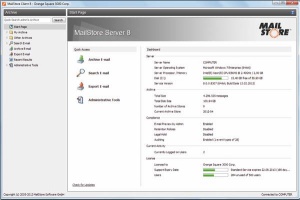 Program MailStore 8 je na voljo tudi v strežniški različici, ki je namenjena majhnim in srednje velikim podjetjem, saj brez težav obvladuje delo e-poštnega strežnika z večjo količino podatkov.