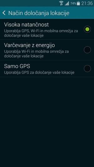 Požrešnost določanja lokacije omilimo z izklopom modula GPS. 