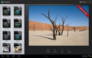Priljubljeni Snapseed je na voljo tudi za tablice z operacijskim sistemom Android.
