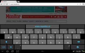 Prva izbira med alternativnimi programskimi tipkovnicami je tudi na tablici SwiftKey.