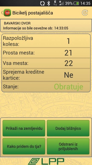 Sistem Bicikelj je najbolje integriran. Četudi imamo zanj tudi ločeno aplikacijo, je integracija koristna.