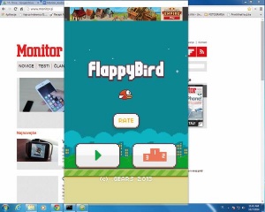 S pripomočkom ARChon lahko na namizju zaganjamo tudi programe, ki jih na tržnici Google Play ni več. Zgled je nadvse priljubljena igra Flappy Bird.