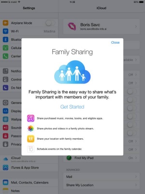 Uporaba različnih naprav v družini s Family Sharing ni več pogojena z istim uporabniškim računom Apple ID.