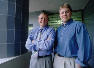 Ustanovitelja podjetja Netscape - Jim Clark (levo) in Marc Andreessen