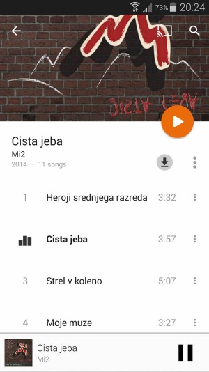 Google Music ponuja tudi priljubljeno slovensko glasbo.