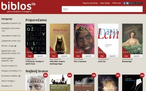 Biblos je slovenska e-knjižnica, ki s Kobovimi bralniki odlično deluje.