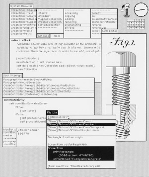 Operacijski sistem Smalltalk je ponujal grafično okolje, okna in ikone. 