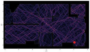 Modeliranje pokritosti s signalom Wi-Fi v stanovanju. Vir: Jason Cole Blog