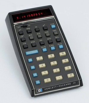 Prvi elektronski žepni kalkulator HP-35