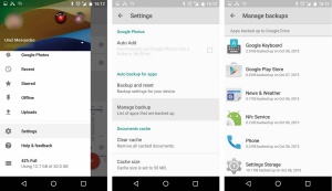 Android 6 ponuja samodejno shranjevanje nastavitev vseh programov v oblaku. Nadziramo ga z aplikacijo Drive.