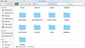 Z novo varnostjo sprte aplikacije najdemo v raziskovalcu Finder pod imenikom Macintosh HD/Library/SystemMigration.