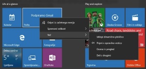 Prenovljeni kontekstualni menuji, dostopni ob desnem kliku z miško, razkrivajo dodatne uporabne funkcije.
