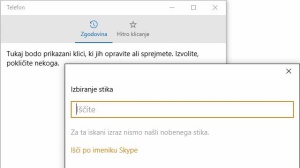 Klicanje stikov iz operacijskega sistema Windows 10 je postalo še za odtenek enostavnejše.