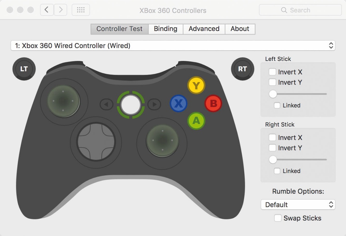 Priljubljeni igralni ploščki na Macu v osnovi ne delujejo. Xboxovega pripravimo do poslušnosti z brezplačnim gonilnikom 360Controller, ki ga najdemo na spletišču GitHub.