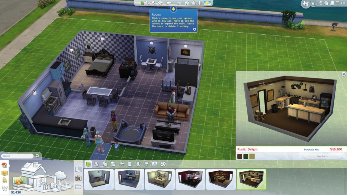 Gradnje in opremljanja hiš v igri The Sims 4  se ne bi sramoval niti namenski program za arhitekte.