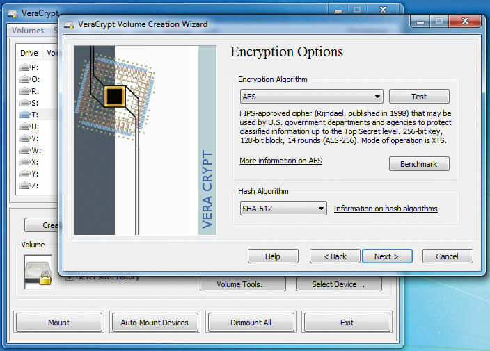 S programom VeraCrypt lahko zaščitimo tudi particije in diske v računalniku.