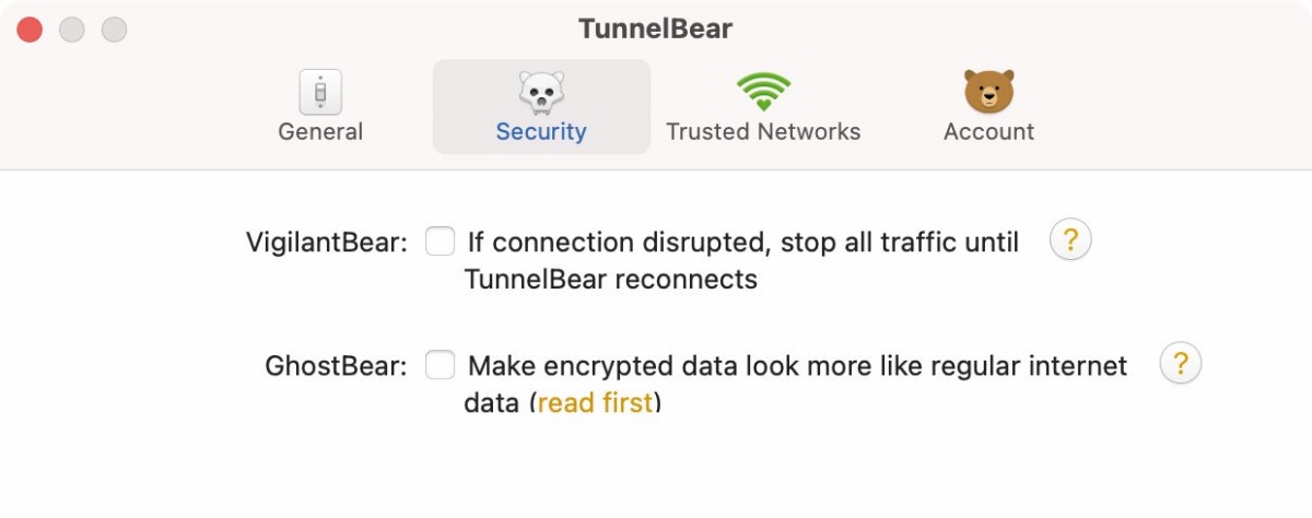 tunnelbear and cyberduck ftp