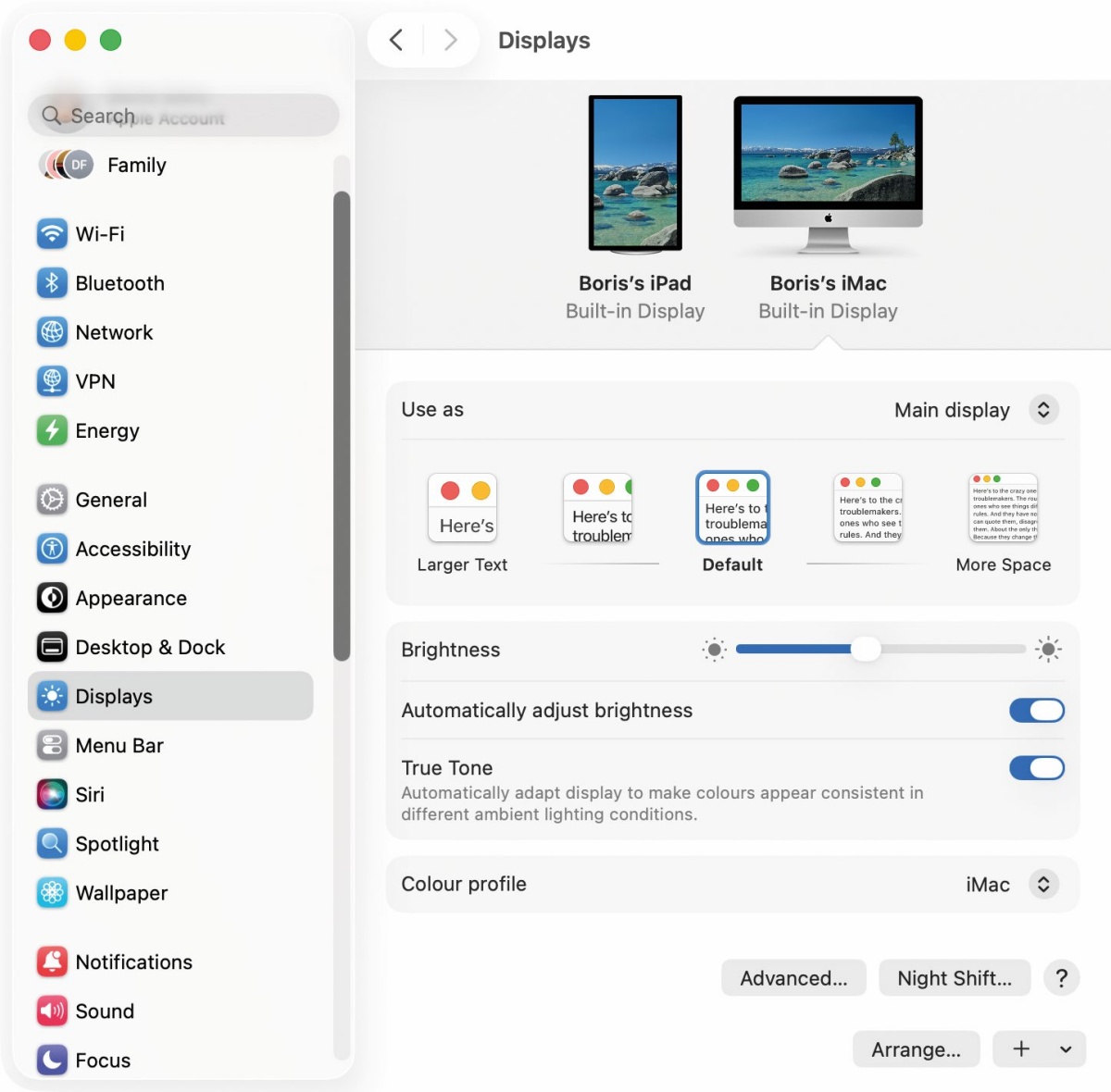 Apple je podporo za tablico v vlogi dodatnega zaslona vgradil kar v operacijski sistem.