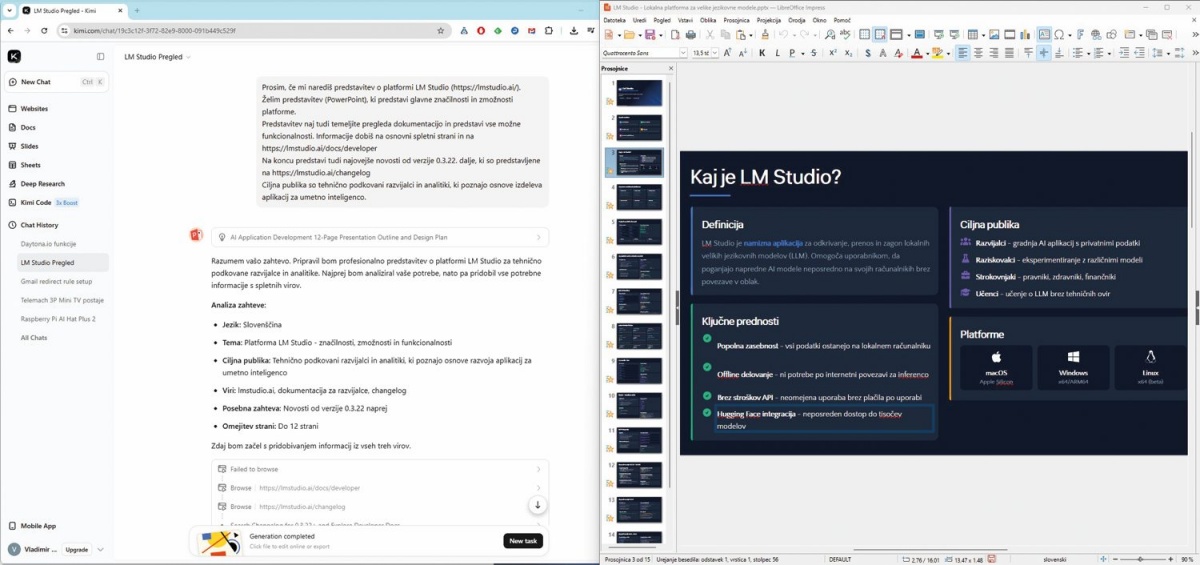 Kimi zna odlično povezati obsežno strokovno gradivo in ustvariti informativne ter privlačne dokumente, v tem primeru predstavitve.