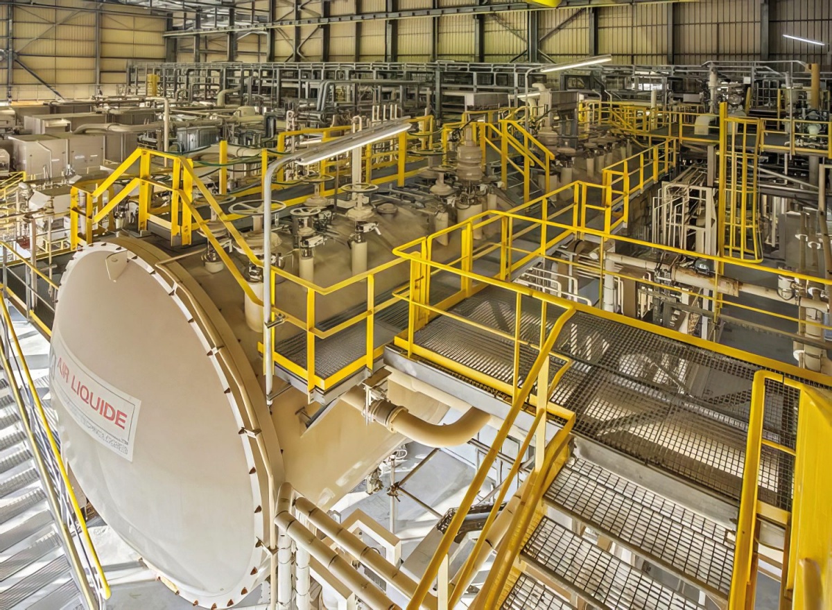 Del obrata za proizvodnjo helija. Slika: QatarEnergy