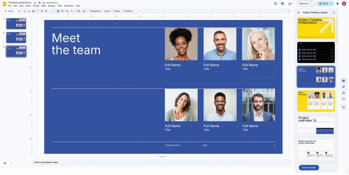 Google Slides, nadomestek Microsoftovega PowerPointa.