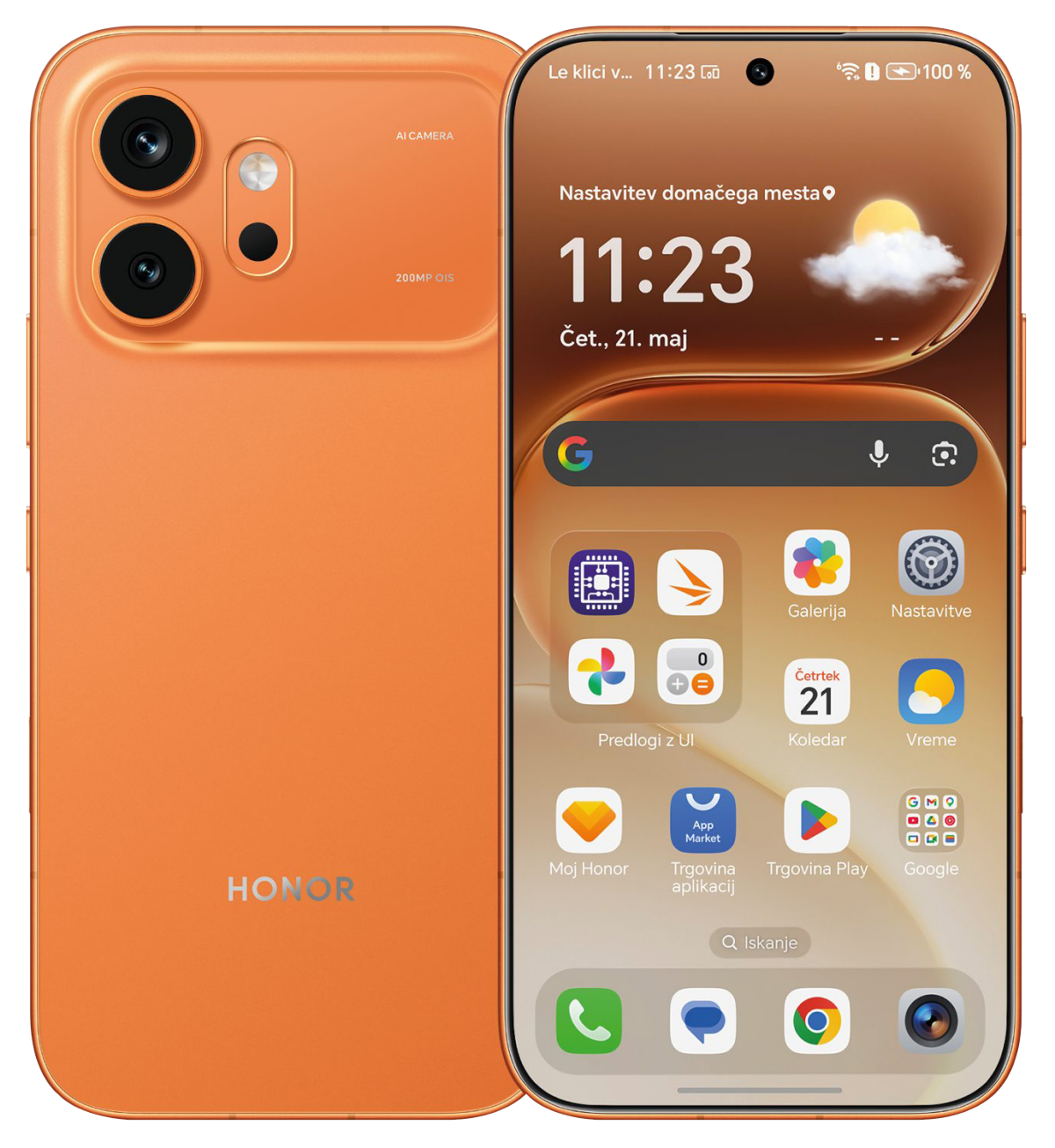 Oranžen, vendar ni iphone