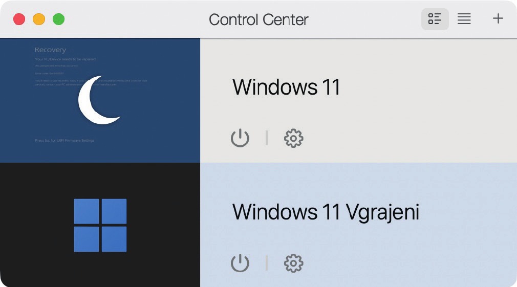 Vodilna rešitev za virtualizacijo na računalnikih Mac je program Parallels.