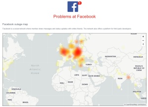 Težave s Facebookom in Facebook Messengerjem