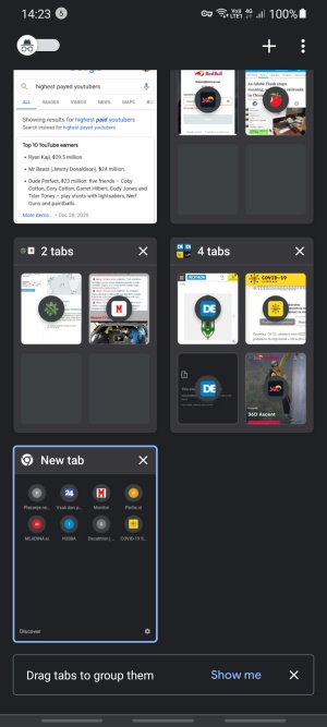 Tudi mobilni Chrome po novem z možnostjo razvrščanja strani v skupine