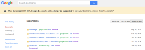 Google opušča Google Bookmarks