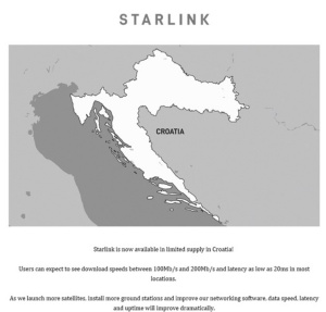 Muskov satelitski internet Starlink je na Hrvaškem že mogoče naročiti 