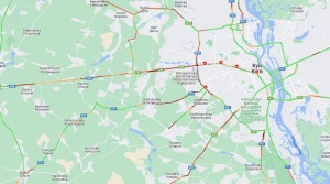 Google Maps kaže promet ob ruskem napadu na Ukrajino