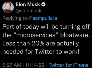 Musk ugasnil Twitterjeve “nepotrebne storitve”, odletela možnost prijave