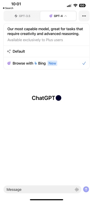 ChatGPT (spet) brez brskanja po spletu