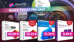 Keysoff Black Friday Pre-Sale Blowout: originalne in zakonite licence Office 2021 za samo 25,24 € in Windows 11 pro za samo 12,24 €, česar ne smete zamuditi!