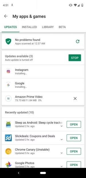 Google omogočil prenos dveh aplikacij hkrati