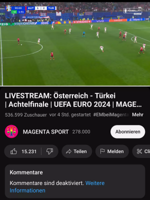 Zaradi tehničnih težav ponudnika plačljive televizije so nogomet prenašali kar na YouTubu