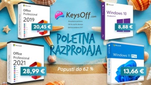 Keysoffova poletna razprodaja: Originalni Microsoft Office 2021 za 17 € in Windows 11 za 11 €