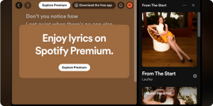Spotify v brezplačni verziji omejuje prikazovanje besedil