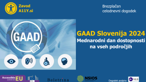 Brezplačen celodnevni dogodek o dostopnosti: GAAD Slovenija 2024