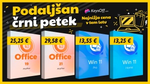 Keysoff Black Friday podaljšana razprodaja: originalni Windows 11 in MS Office 2021 že od 13 evrov &ndash; najboljša cena leta 2025!