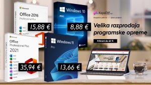 Zgrabite doživljenjski Microsoft Office že od 15 € in poceni Windows 11 že od 10 € na Keysoff!